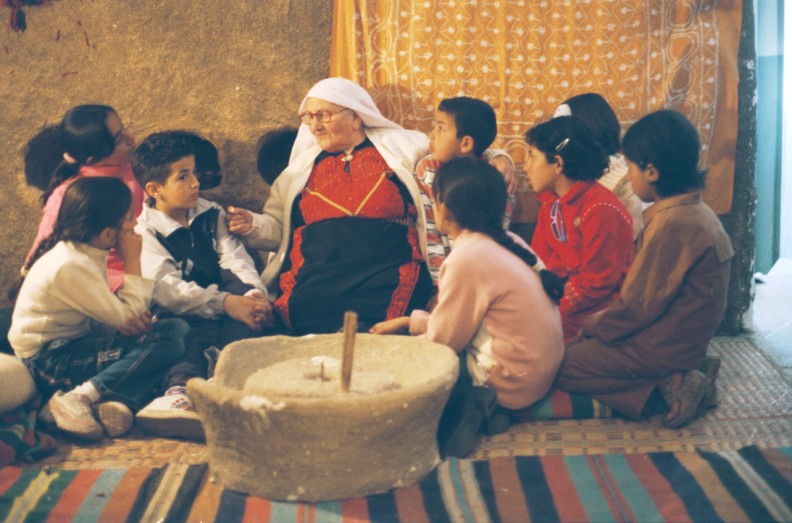 Palestinian grandmother storytelling